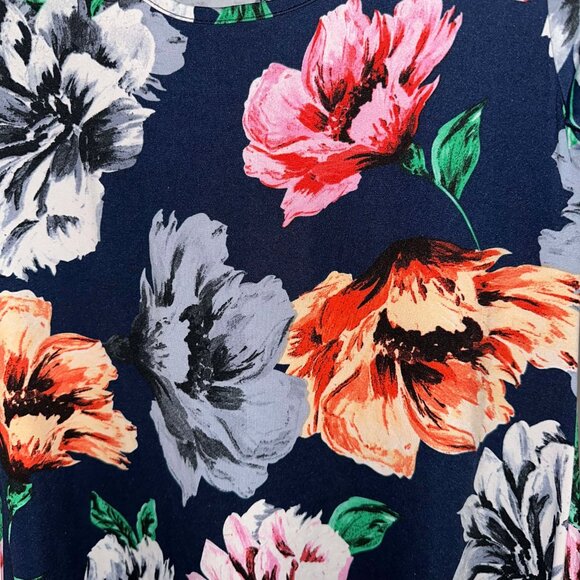 NWOT Piphany floral dress with uneven hem and pockets, size XS - Picture 5 of 5